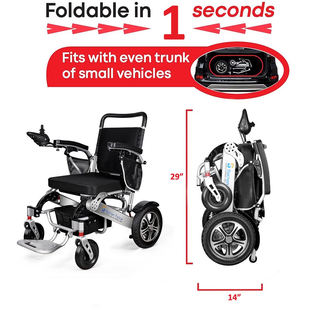 Wholesale Custom Wide Folding Heavy Duty Electrical Auto Electric Wheelchair for Medical Service