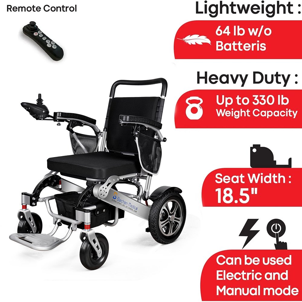 Wholesale Custom Wide Folding Heavy Duty Electrical Auto Electric Wheelchair for Medical Service