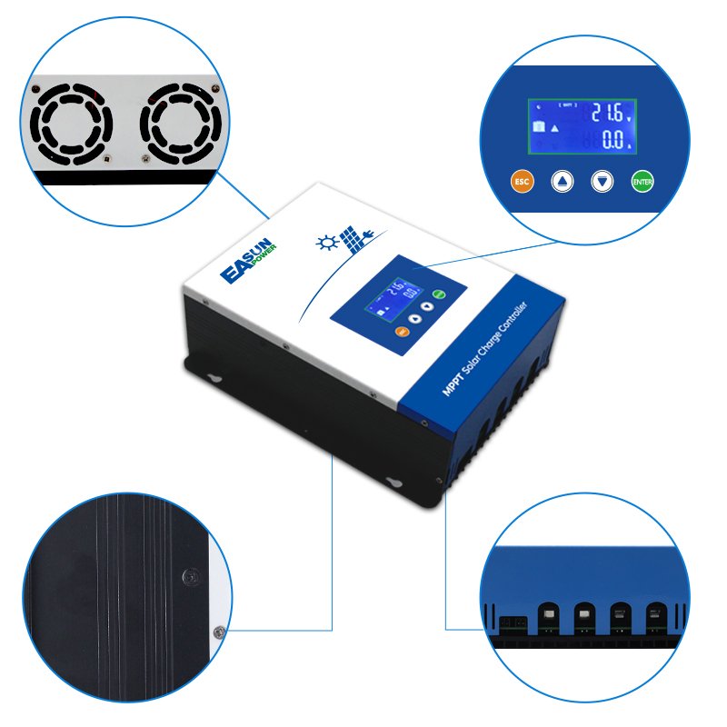 EASUN POWER Wholesale Price R 12V 24V 48V Auto 80 Amp Battery Control 80A MPPT Solar Charge Controller