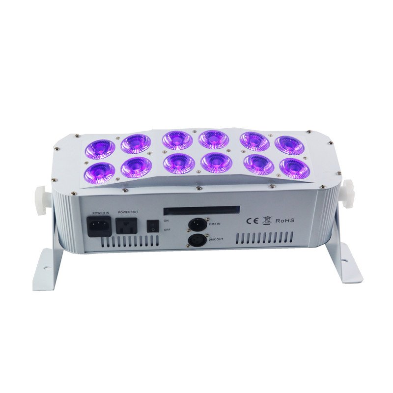 Professional Dj Lights Led bar 12x18W RGBAW-UV 6in1 Dmx Wireless Battery Powered Led Uplights 12pcs Wireless DMX &WIFI App