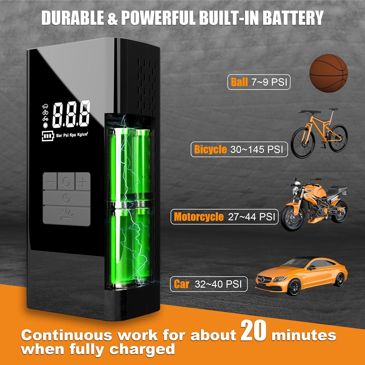 Car Battery Jump Starter Pack 1500A Peak for 7.0L Gas and 5.5L Diesel Engine 12V Auto Battery Booster with LED Light/USB 12V