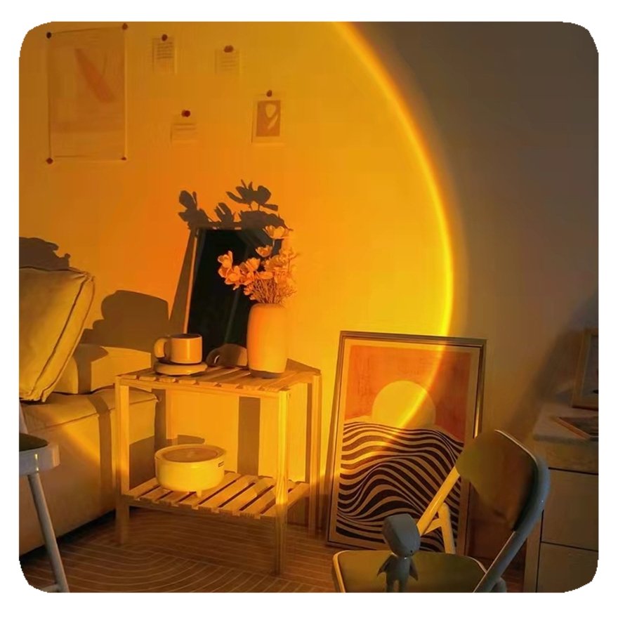 NEW Custom Rechargeable Robot Night Light Astronaut Projector Lights Decoration Atmosphere Battery Power Sunset Lamp