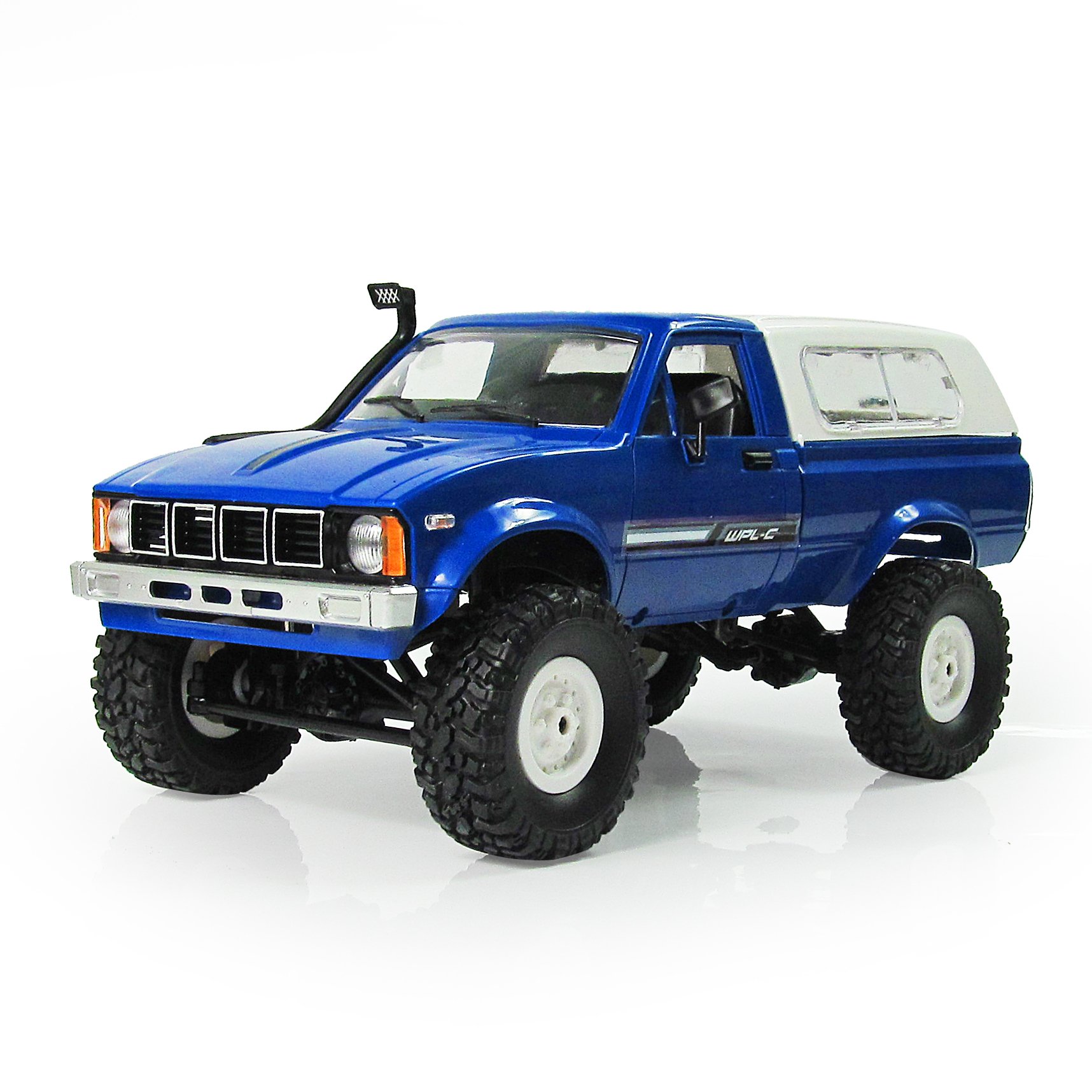 WPL C24 RC Rock Crawler RC Truck 4x4 Off Road RTR, 1/16 Scale Remote Control Truck with LED Lights