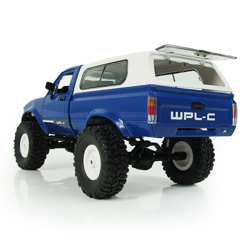 WPL C24 RC Rock Crawler RC Truck 4x4 Off Road RTR, 1/16 Scale Remote Control Truck with LED Lights