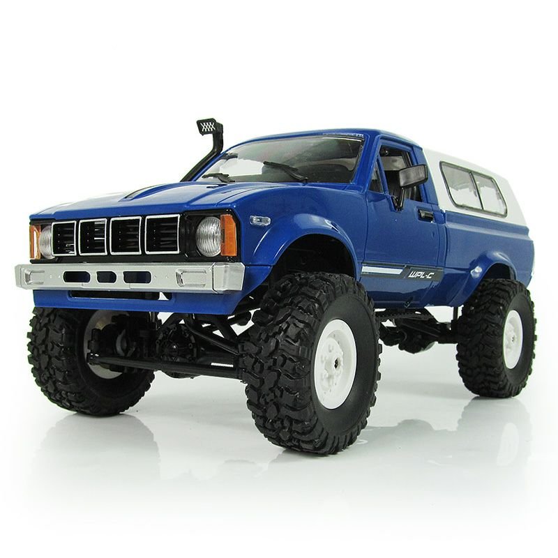 WPL C24 RC Rock Crawler RC Truck 4x4 Off Road RTR, 1/16 Scale Remote Control Truck with LED Lights