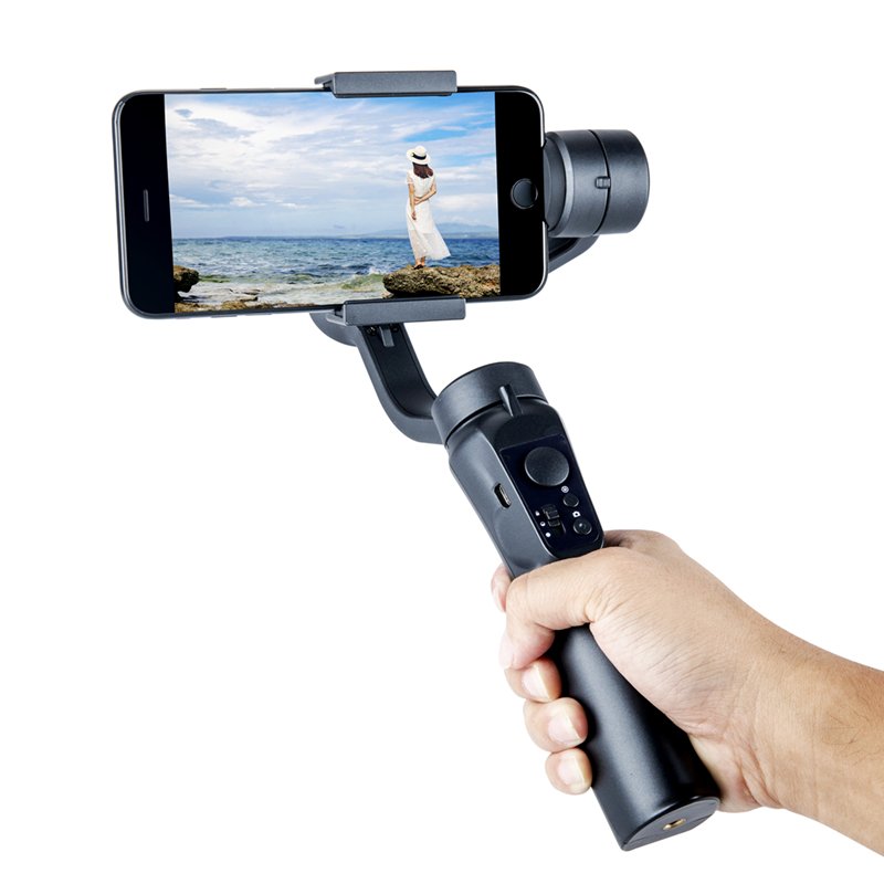 Cheap F6 Smart Face Object Tracking Handheld Cellphone Smartphone 3 Axis Stabil 3Axis Cell Phone Gimbal Stabilizer with Tripods