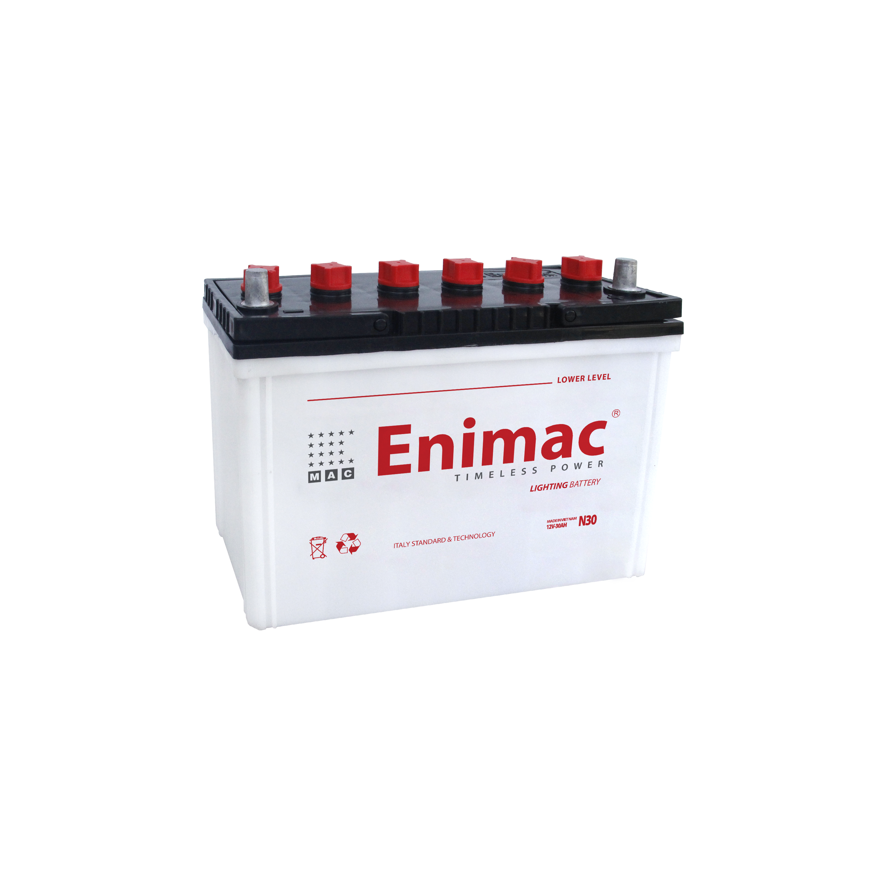 Factory Price N30 (2Post) Dried Hybrid Car Battery Cars Trucks 50Ah Capacity Lexus Ford Civic Prius C Models 14.4V Vietnam
