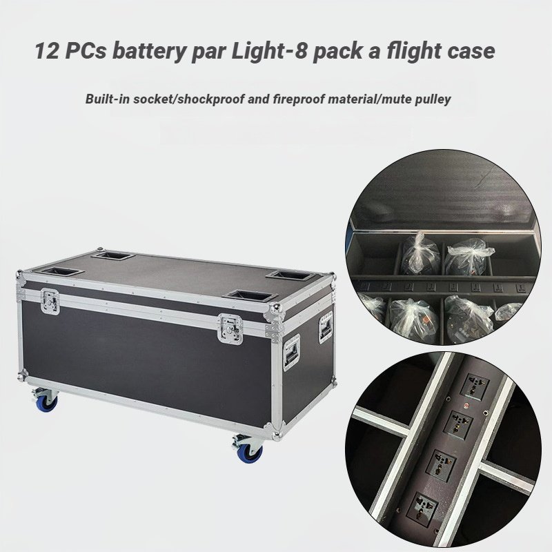 Factory Direct Sale 12 Waterproof Battery Par Light 6 in 1 Wireless Mobile Phone Control Outdoor Wedding Stage Lighting