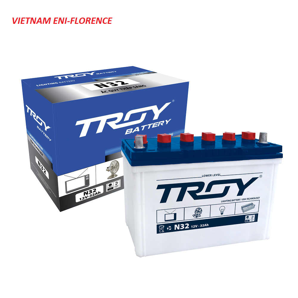 HOTSALE BATTERY LIGHTING BATTERY CIVIL BATTERY N32 2 POSTs VOLTAGE 12V 32AH MADE in VIETNAM