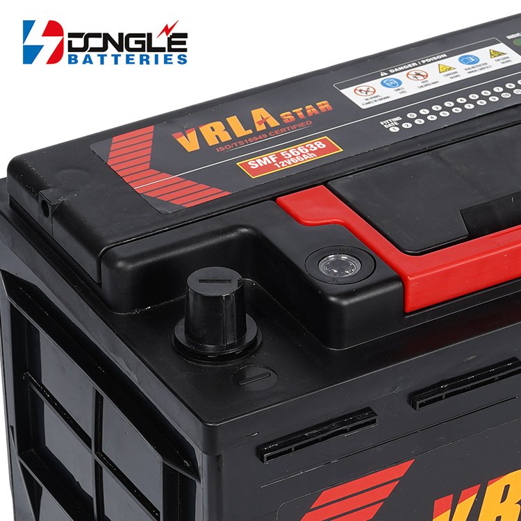 Dongle High CCA Rechargeable Maintenance Free SMF 56638 12v 66Ah Lead Acid Car Battery