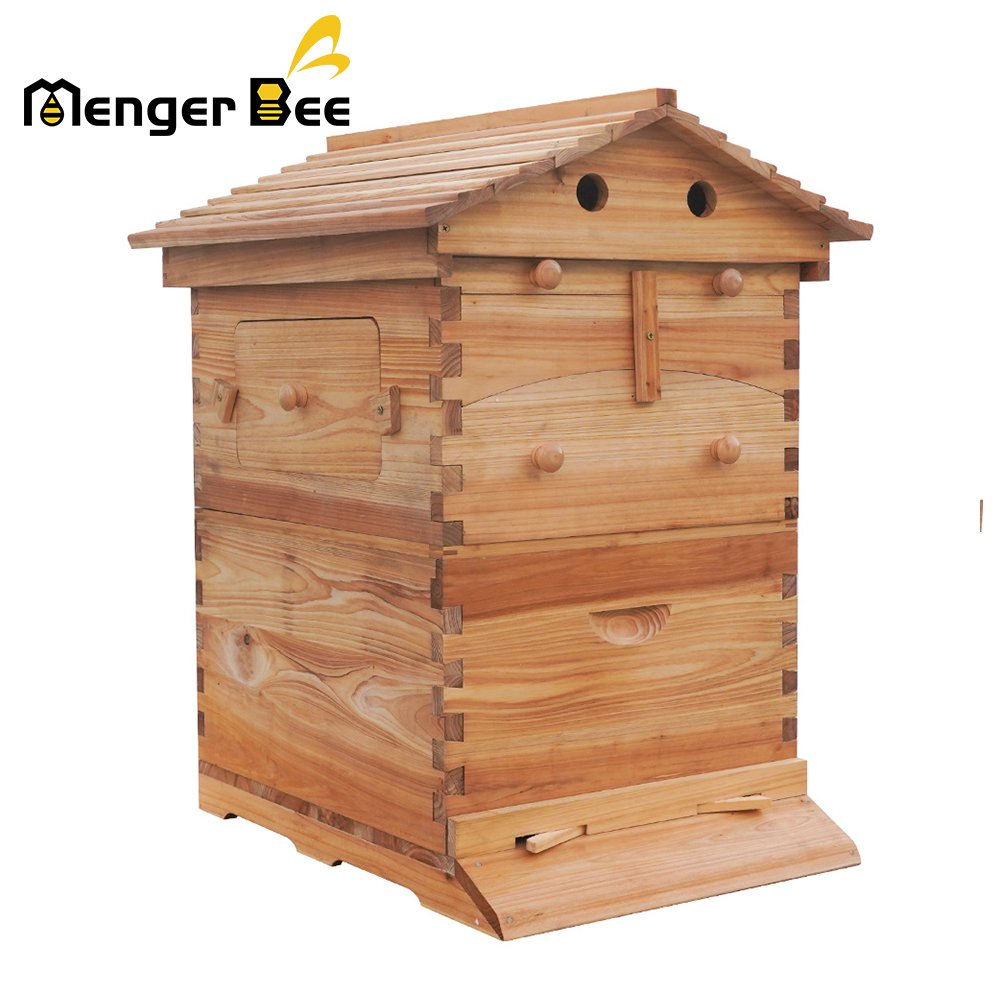 Beekeeping Starter Kit New Condition Auto Flows Wooden Beehive House Automatic Hive For Farm Use