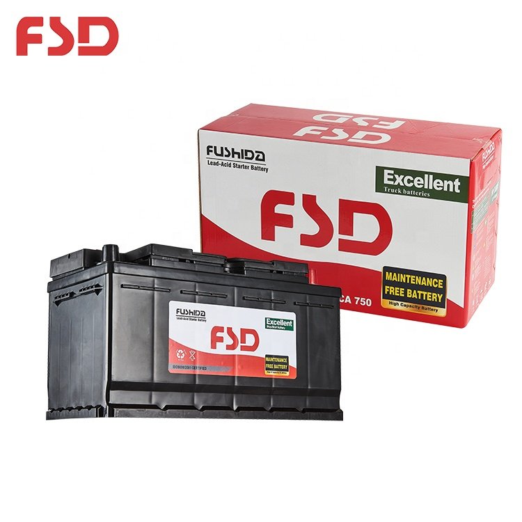 High Performance DIN Standard Auto Battery Electric Vehicles Boats Maintenance Free 12V 80Ah Lead Acid Car Battery