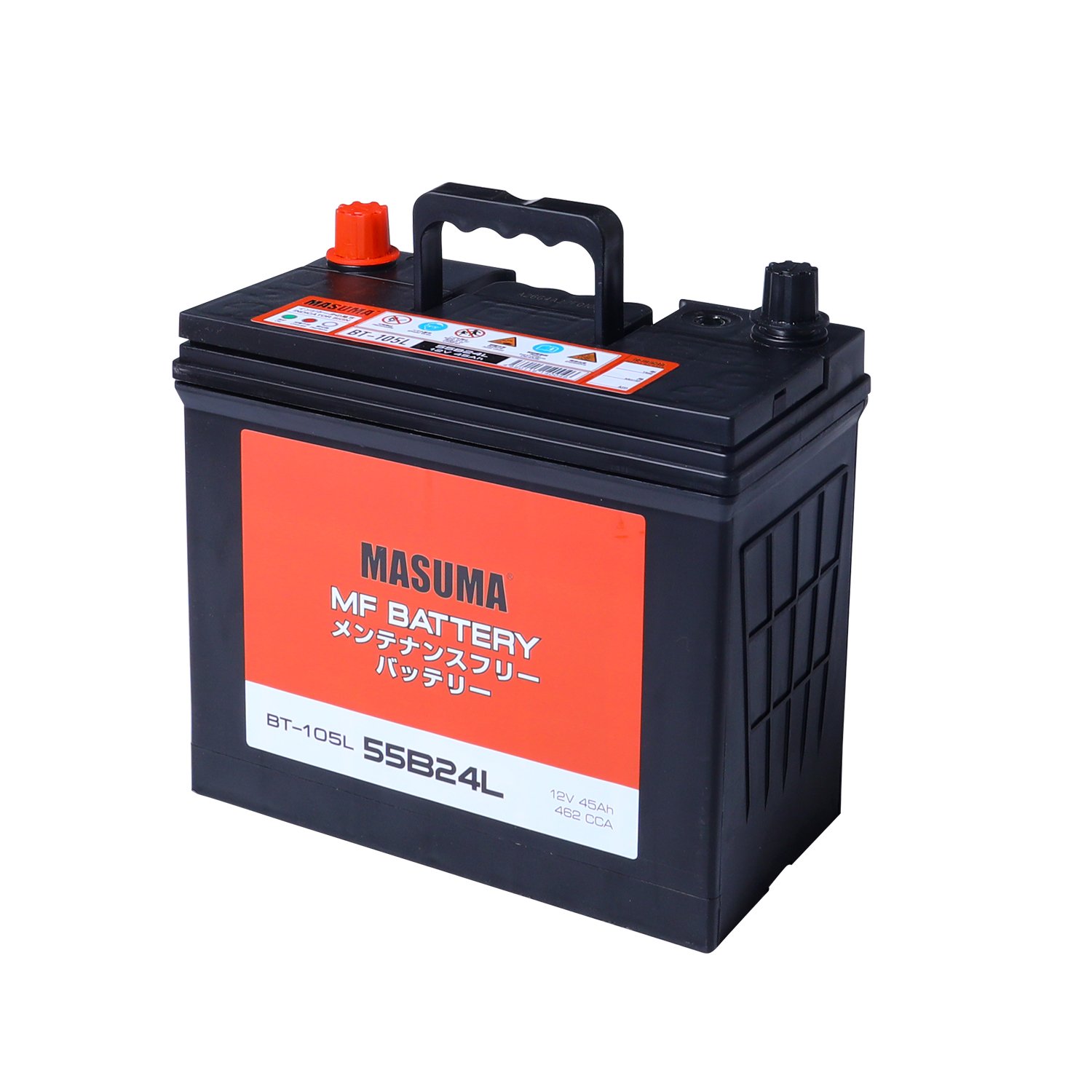 BT-105L MASUMA Car Parts Auto Electrical Systems Auto Batteries 12V 45AH 462 CCA Car Battery 55B24L