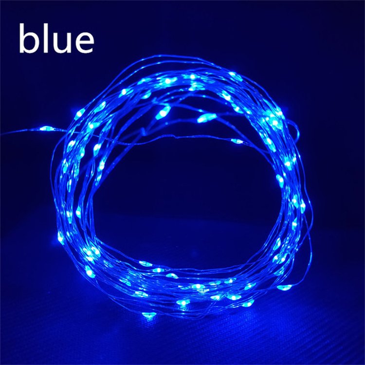 Customized 10M 100 LED Fairy Dewdrop Copper Wire LED Rice Starry Lights With Battery Box Bottle LED String Light