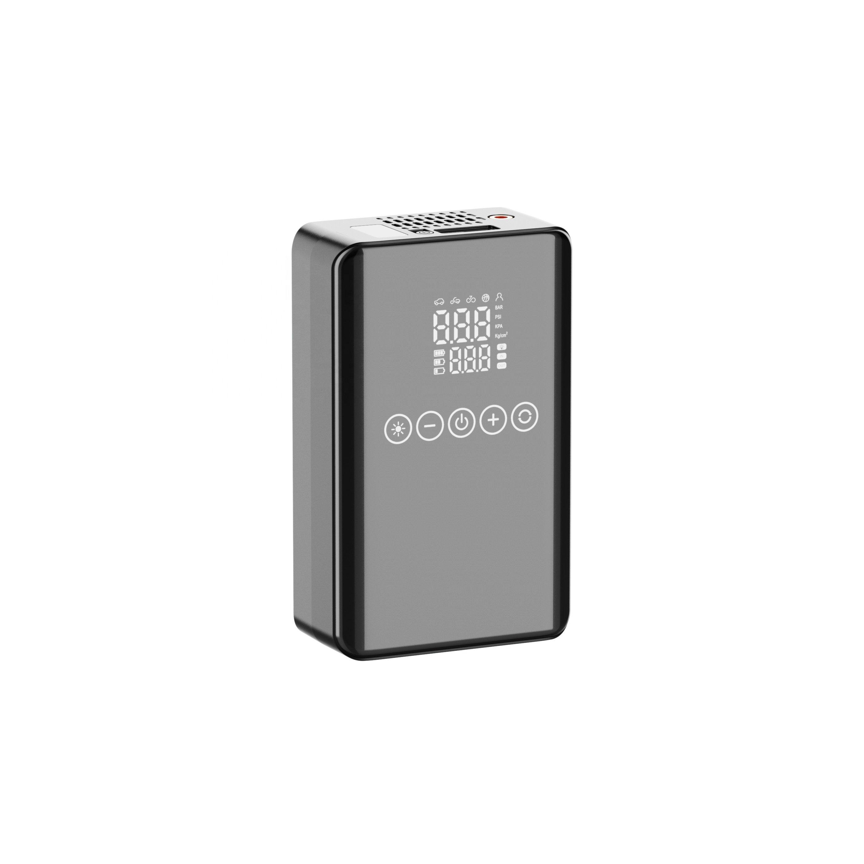 Multi Function Powerful Portable Wireless Car Air Compressor Dual-screen Digital Display Tire Inflator With Car Jump Starter
