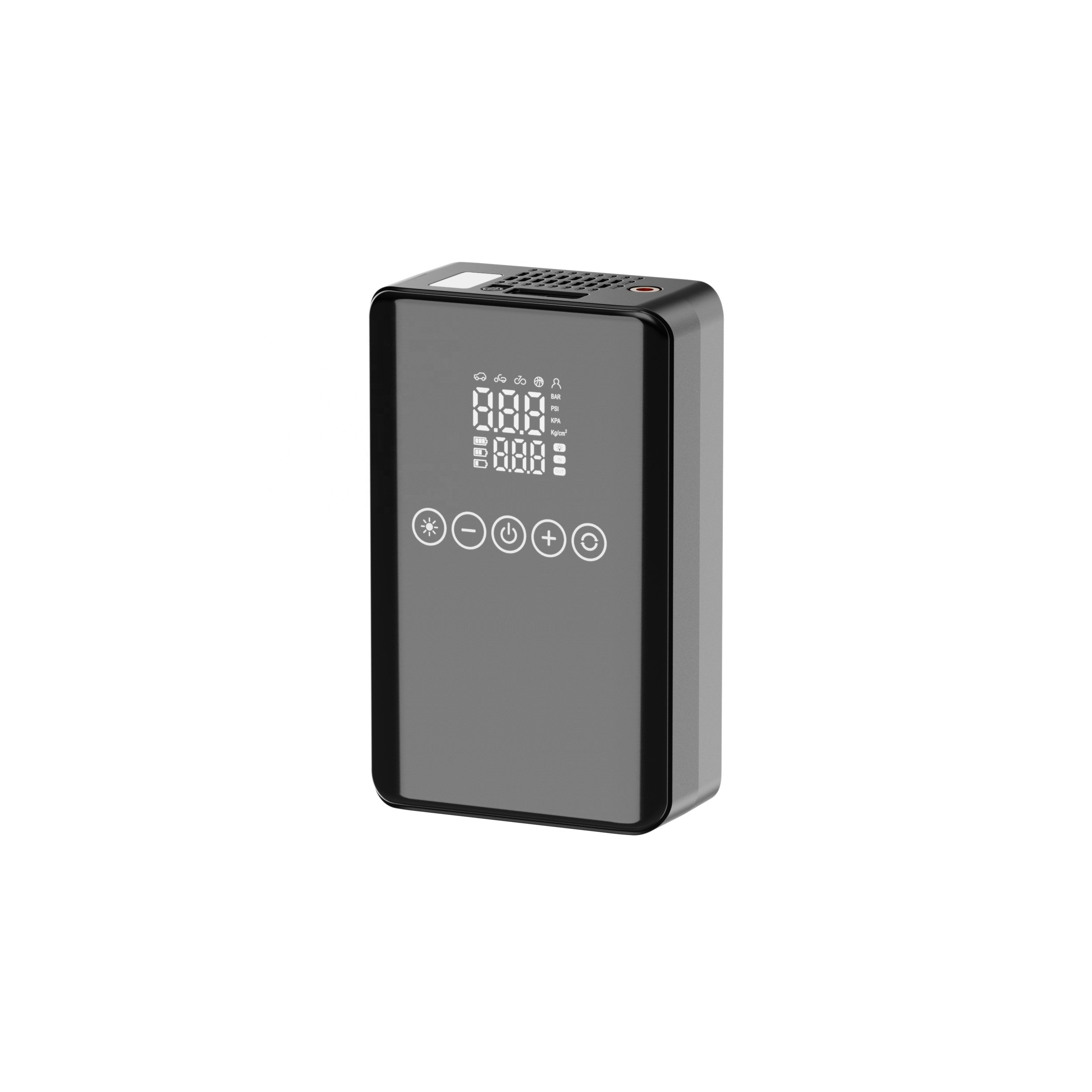 Multi Function Powerful Portable Wireless Car Air Compressor Dual-screen Digital Display Tire Inflator With Car Jump Starter