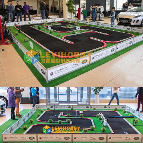 LEVI HOBBY EVA RC Track Builder for 1/28 Scale Indoor RC Cars 50x50cm 96 Tiles Larger RCP Track Alternative