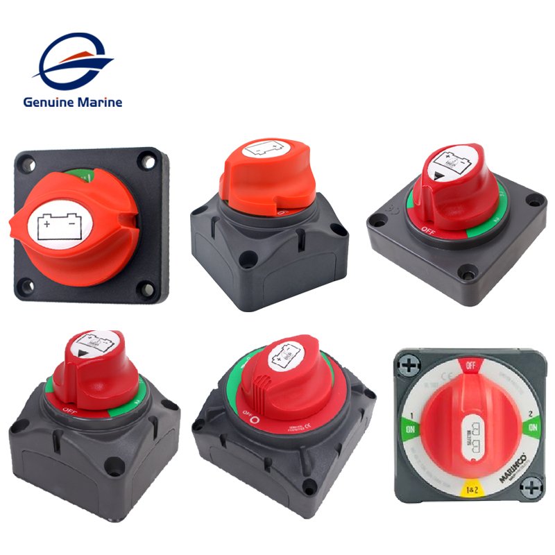 Genuine Marine Operation 1On-0 Off Battery Power Isolator Disconnect Master Switch Auto Battery Isolator Switch for Marine Boat