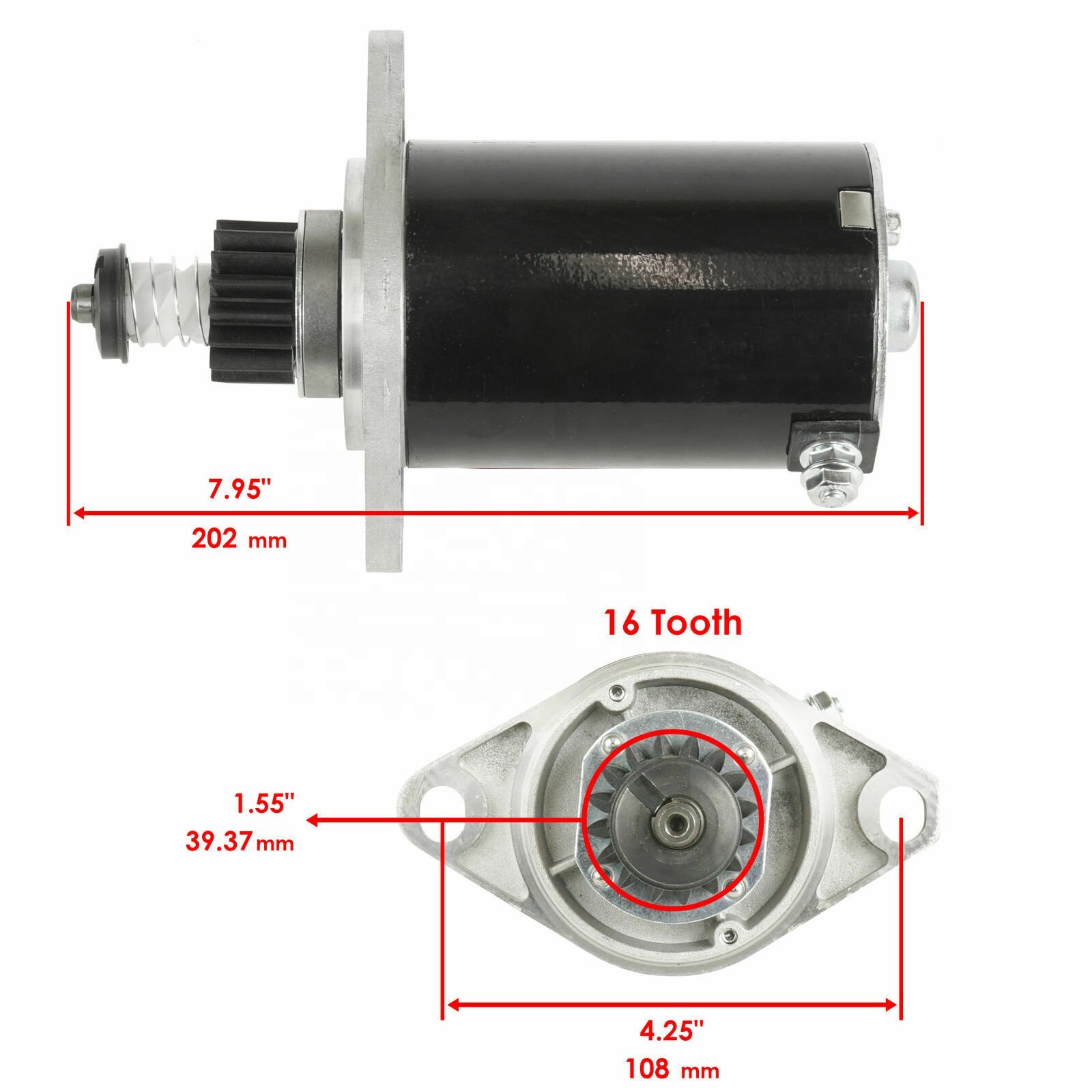 Starter Motor for Onan Generator 191-1630 191-1667 191-2132 191-2158 191-2418 6019440-M030SM 6019440MO30SM 5706N 5707N SAB0033