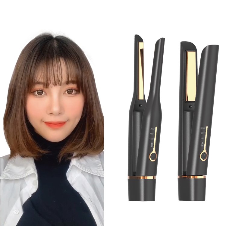Rechargeable USB Small MINI Ceramic 5000mA Battery 40 Mins Cordless Flat Iron Wireless Portable Hair Straightener