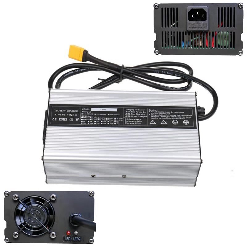 14s 58.8V 15A Lithium Battery Charger for 51.8V Li-ion Battery