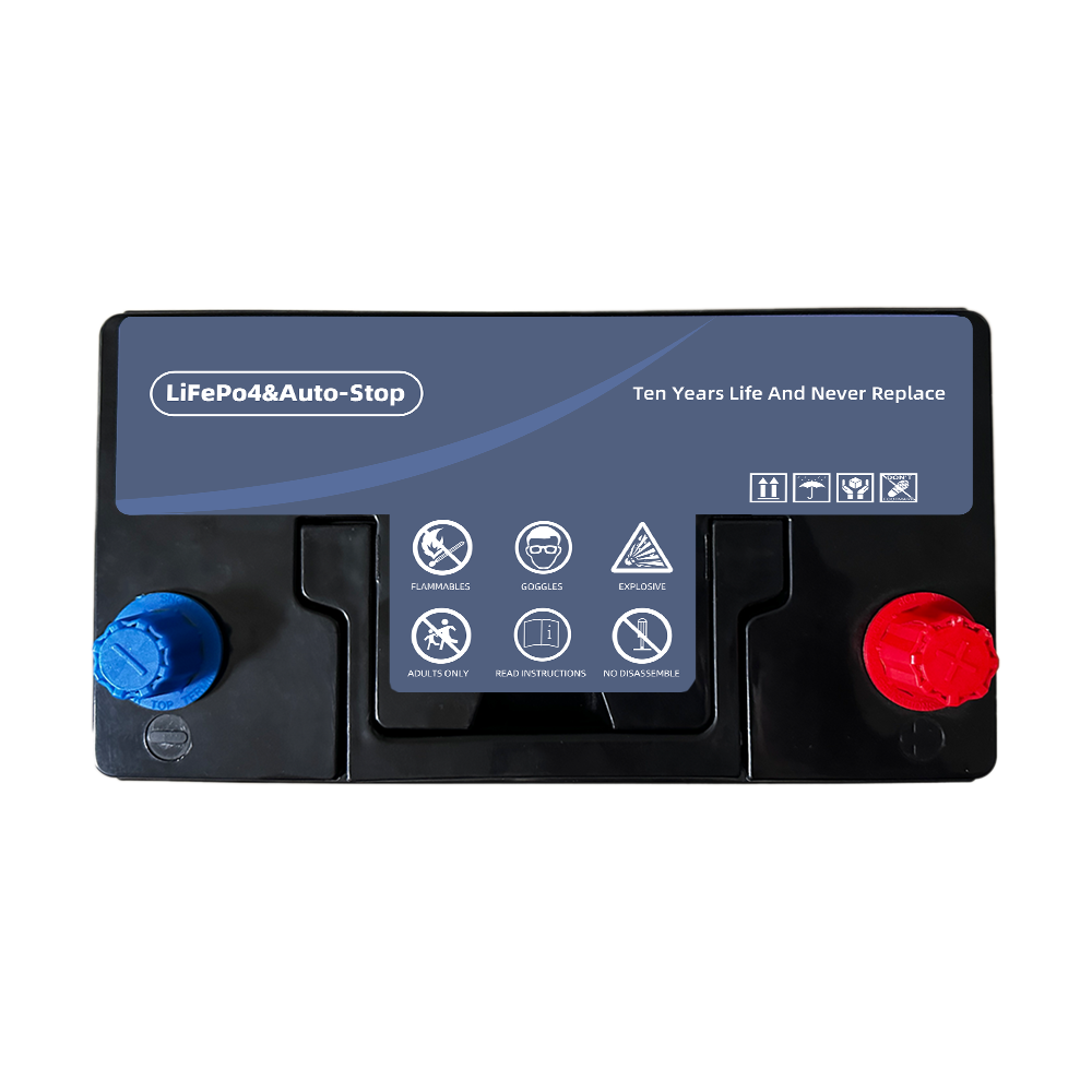 Factory 12v Lithium Battery 12V 45Ah 60Ah 75Ah 90Ah 105Ah 120Ah 135Ah Lifepo4 Battery for Car Start-Stop Battery