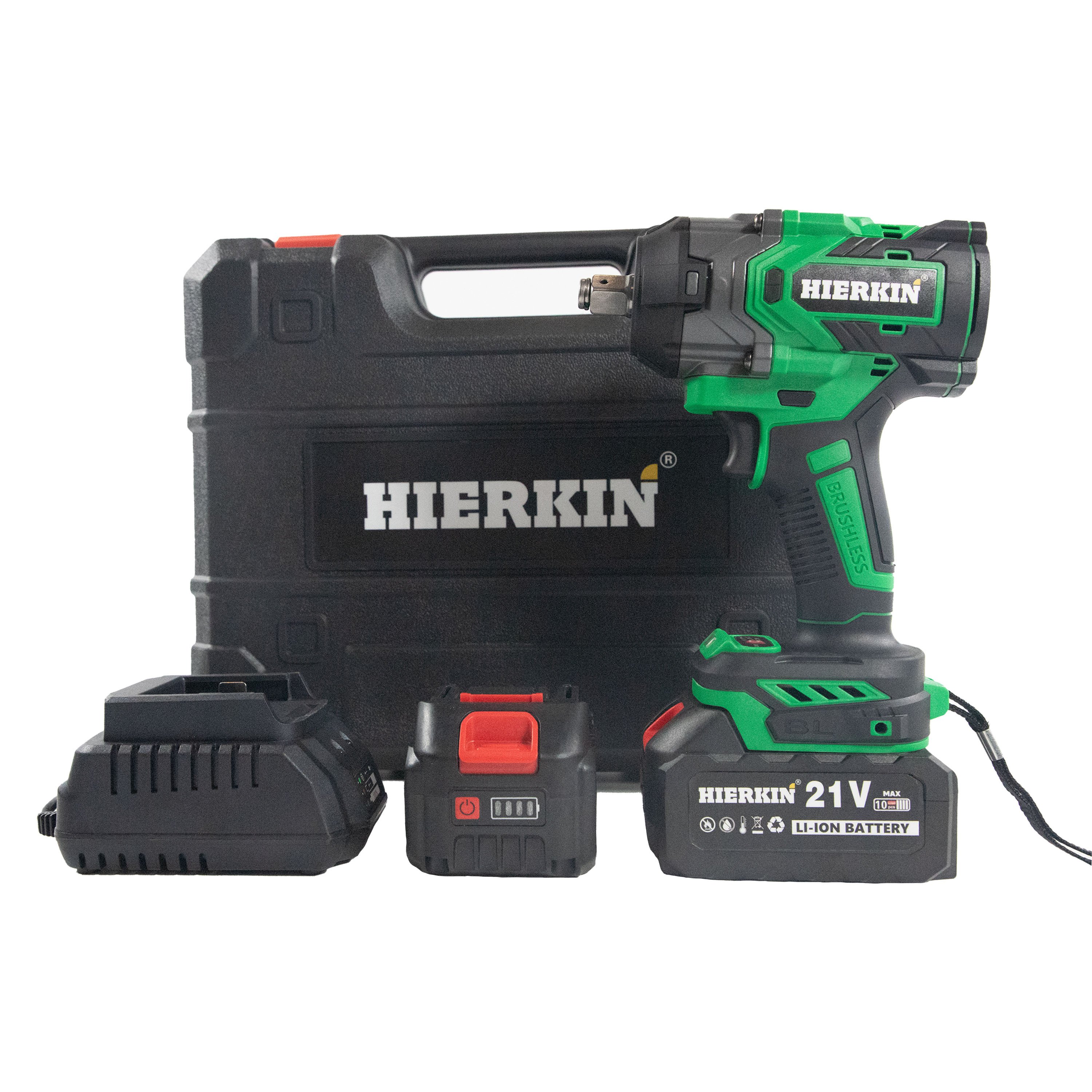 HIERKIN for DIY Works Drilling Tools Industrial Supplies Cordless Wrench Combination Wrenches Cordless Impact Wrench High Torque