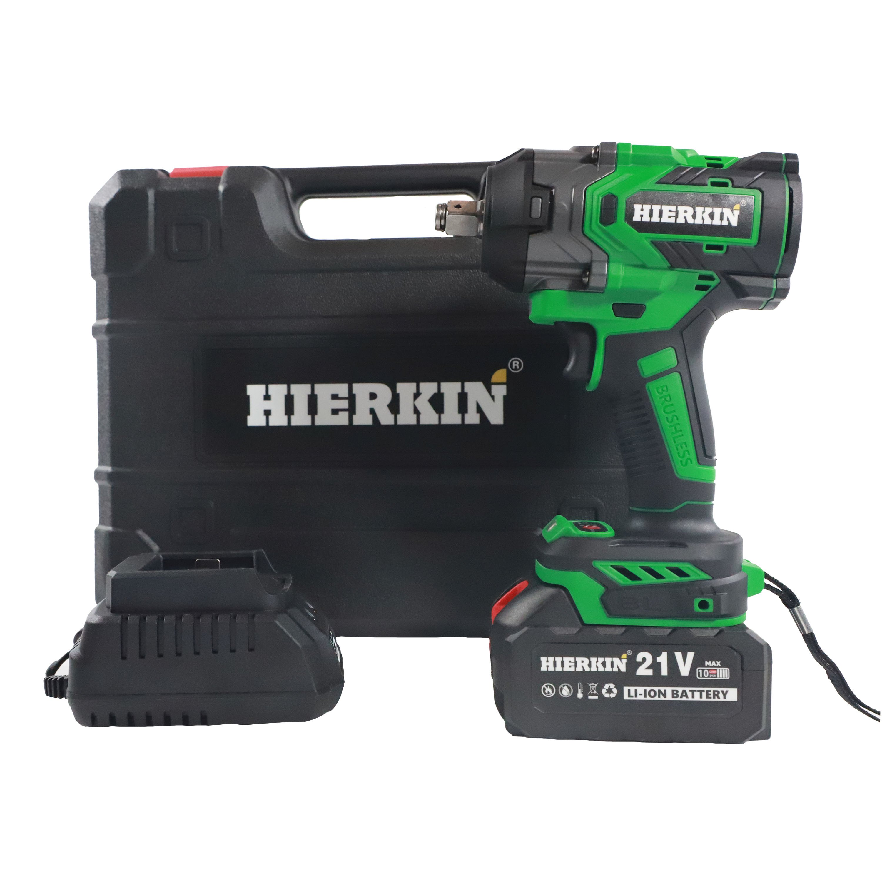 HIERKIN for DIY Works Drilling Tools Industrial Supplies Cordless Wrench Combination Wrenches Cordless Impact Wrench High Torque