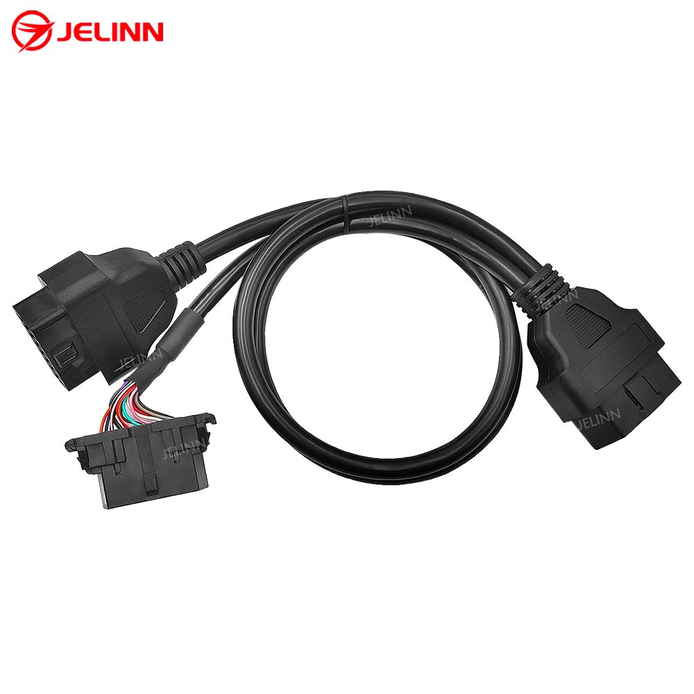 OBD 2 OBD2 Splitter Y Cable 1 Male to 2 Female 16 Pin Connector for Hyundai Kia Chrysler Dodge Jeep Cars