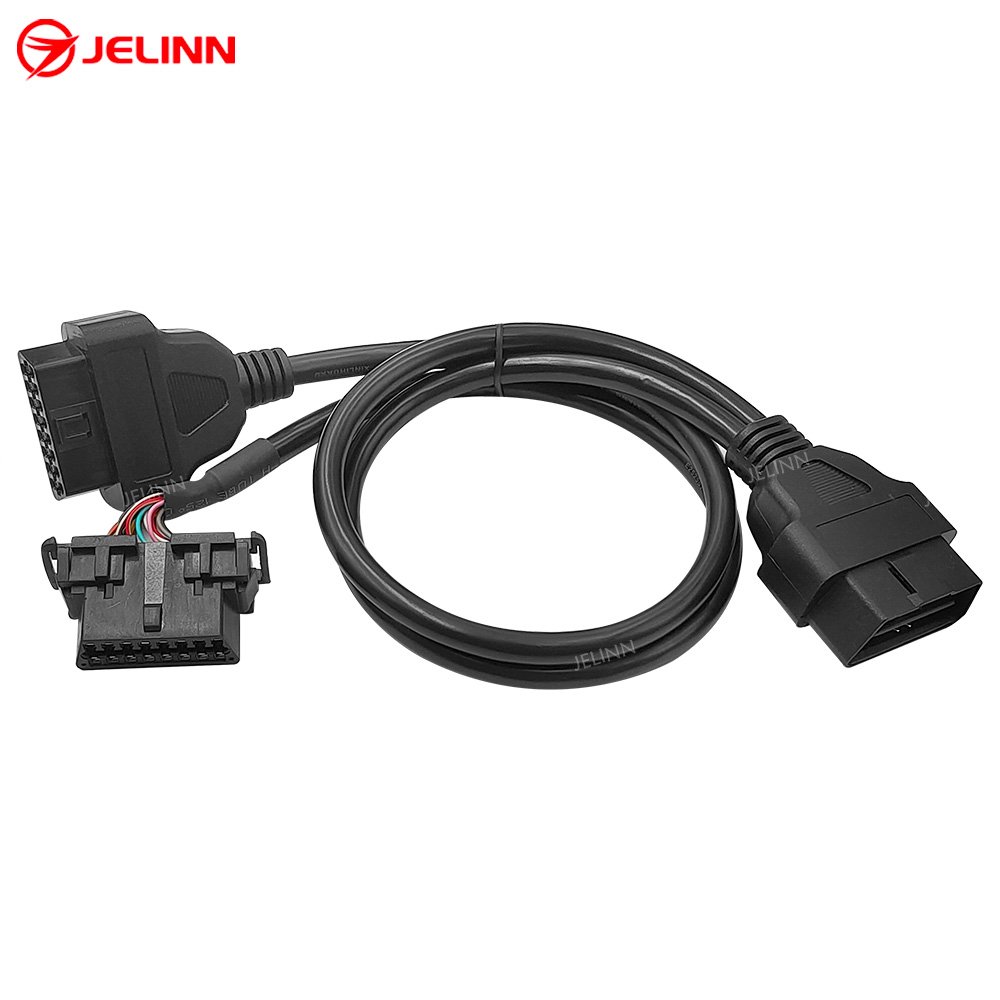 OBD 2 OBD2 Splitter Y Cable 1 Male to 2 Female 16 Pin Connector for Hyundai Kia Chrysler Dodge Jeep Cars