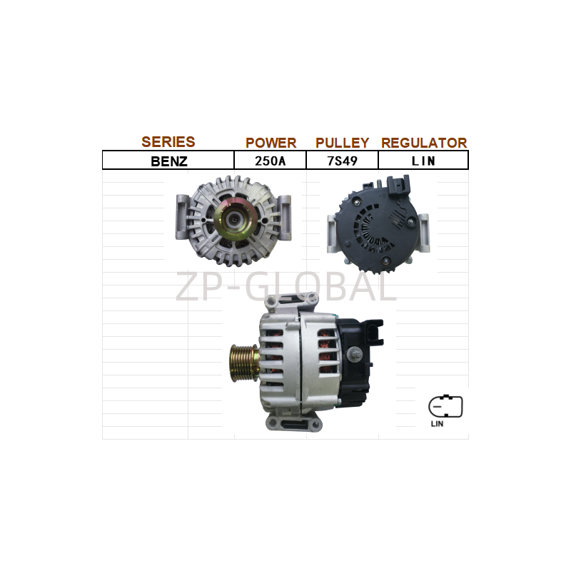 Kit Auto Alternator Regulator 0009060404 for Mercedes-Benz S600
