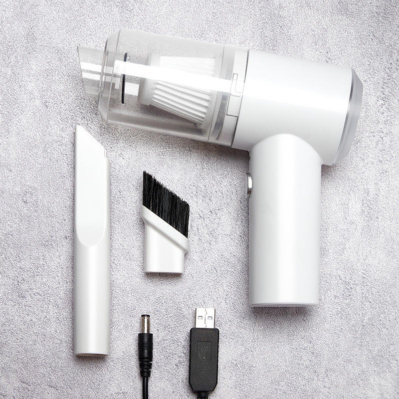Portable Auto Household Home Mini Vacuum Cleaner Strong Suction USB Rechargeable Cordless Wireless Car Household Vacuum Cleaner