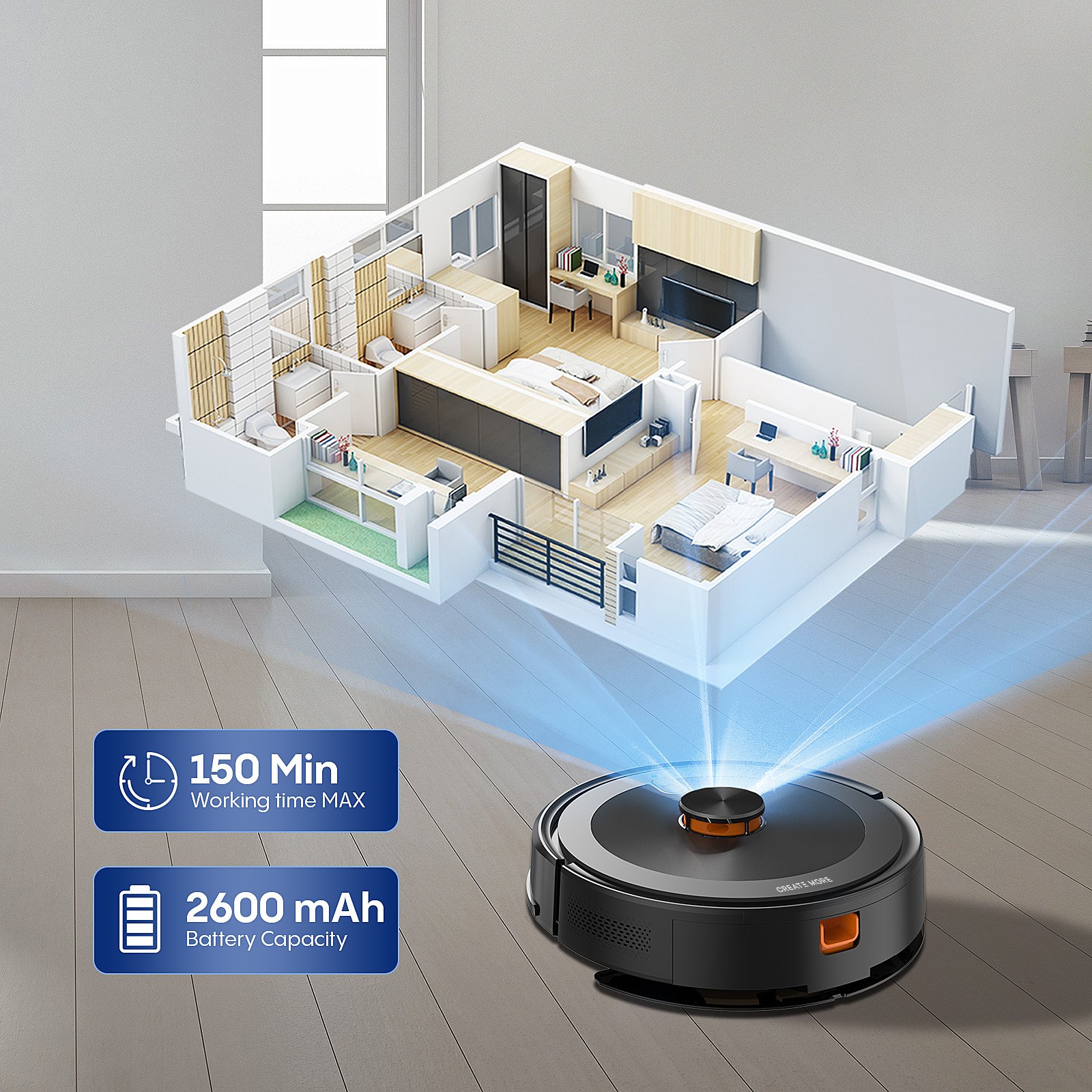 New ArrIVal Multifunction Floor House Cleaning MoppingSelf-emptying Dustbin Sweeping Aspirateur Aspiradora Robot Vacuum Cleaner