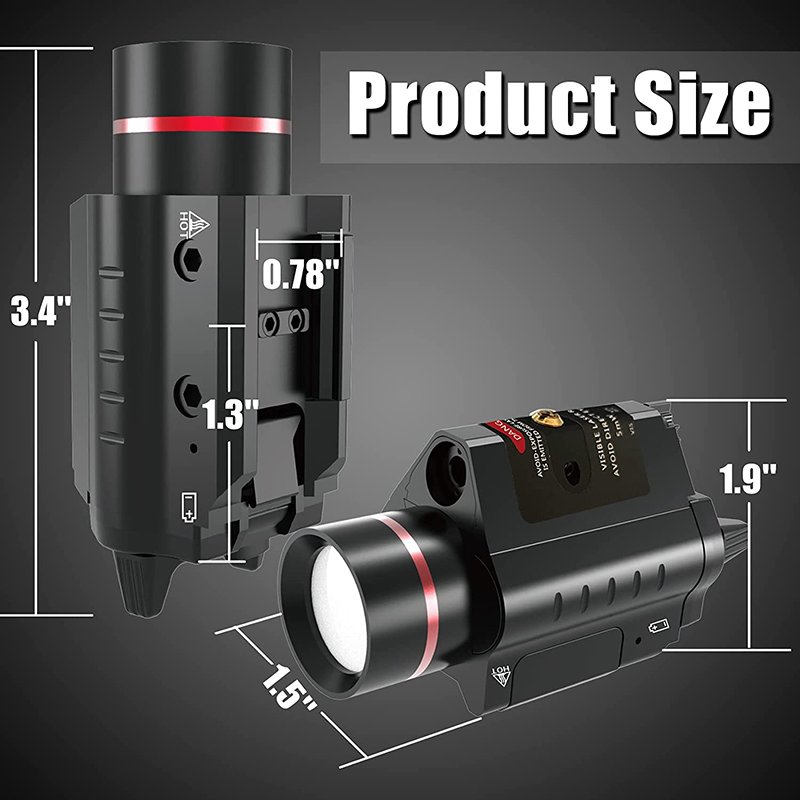 Best Sell 300 Lumen Green Tactical Laser Combo Flash Light Flashlight for Helmet