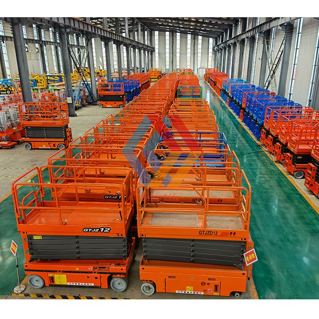 CE 6M 8M 12 Metre Scissors Lift Steel Electric Hydraulic 220V Battery Aerial Work Platform Auto Scissor Lift Platform