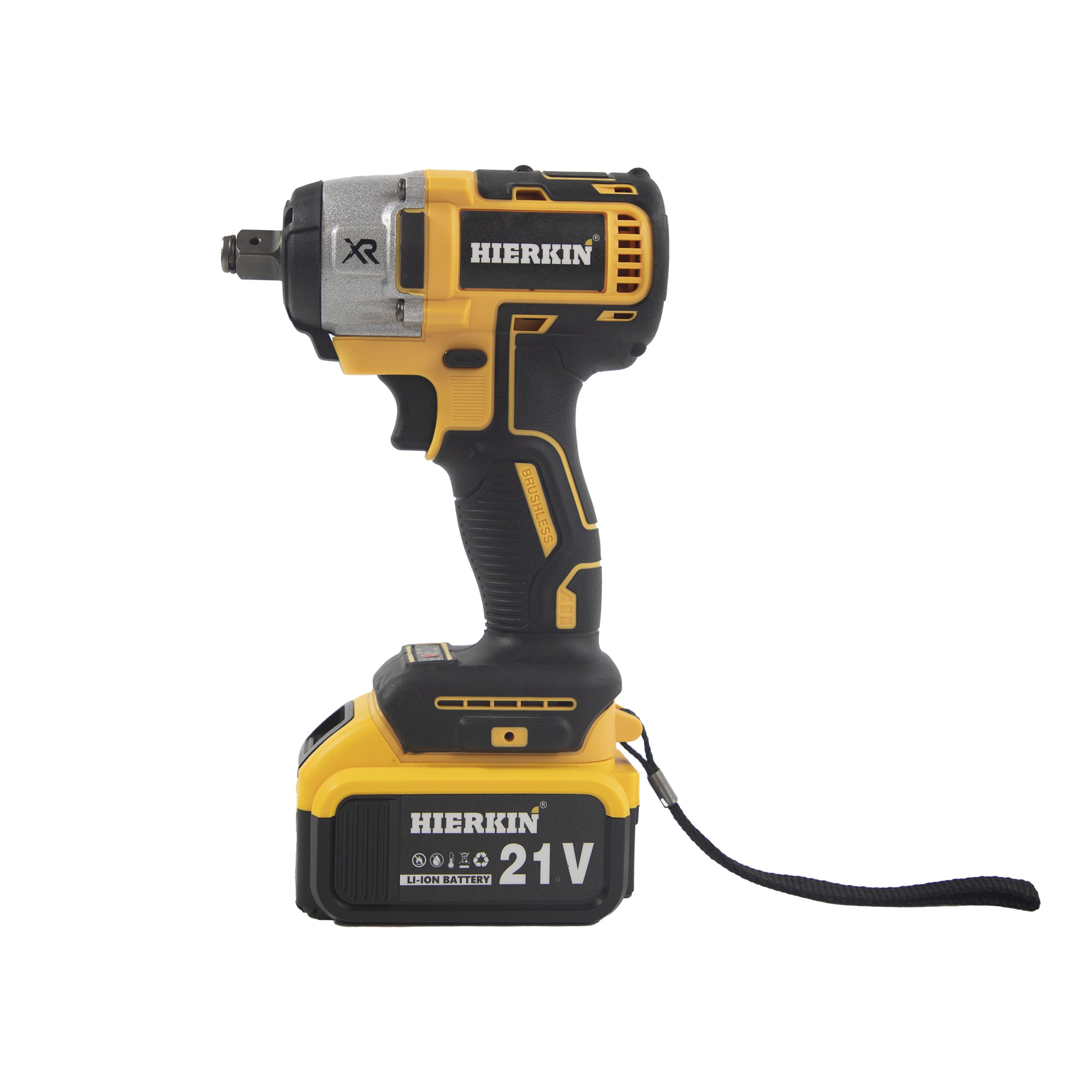 HIERKIN Battery Powered Battery Lithium Garden Tools Mechanic Tools Power Wrenches Impact Wrench Heavy Duty Socket Wrench Set