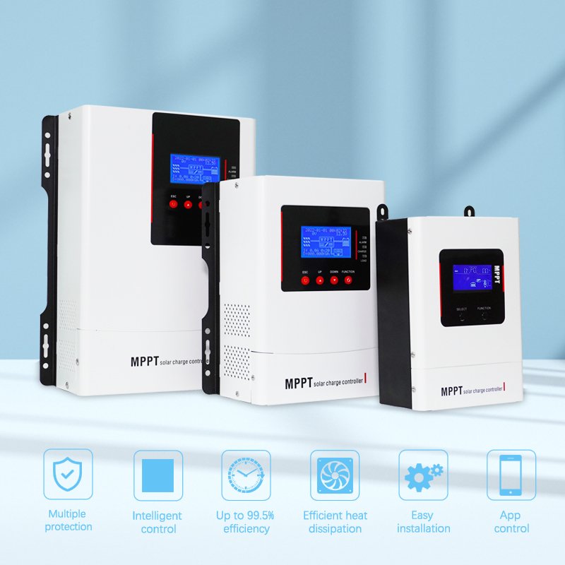 Willone New 12V/24v/36v/48v Auto MPPT Solar Charge Controller 30a 40a 60a 80a 100 Amp Solar Panel Charger Controllers with WIFI