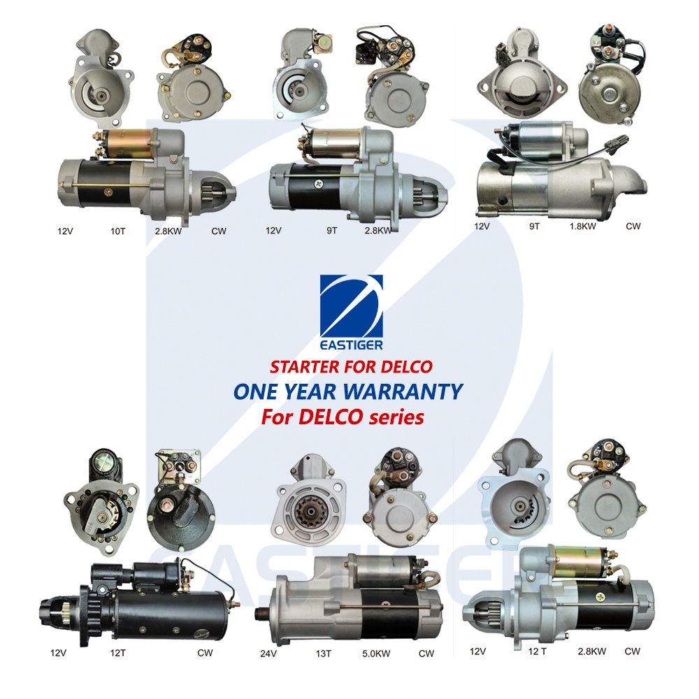 Auto Spare Parts for DELCO STARTER for Isuzu Toyota Mercedes Benz Chevrolet Daewoo Ford Deutz Bosch Car Engine Starter