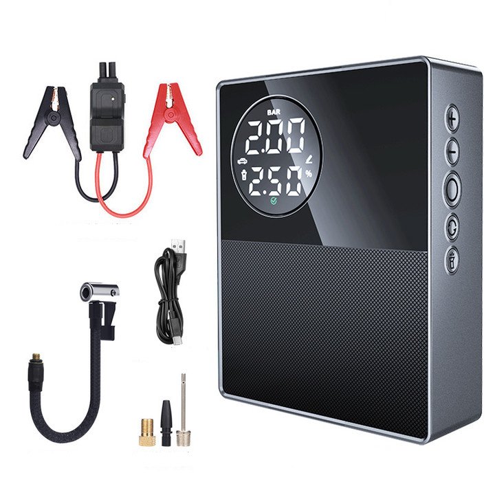 New Arrival High Efficiency Portable Car Battery Charger 6600mAh 54W Jump Starter Auto Tire InflatorCar Battery Jump Starter