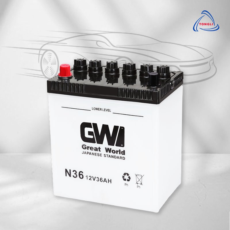 Best Seller DIN Standard 12V 36Ah Dry Charged Automotive Starter Battery Long Lasting 75Ah Lead Acid Battery New Condition Autos