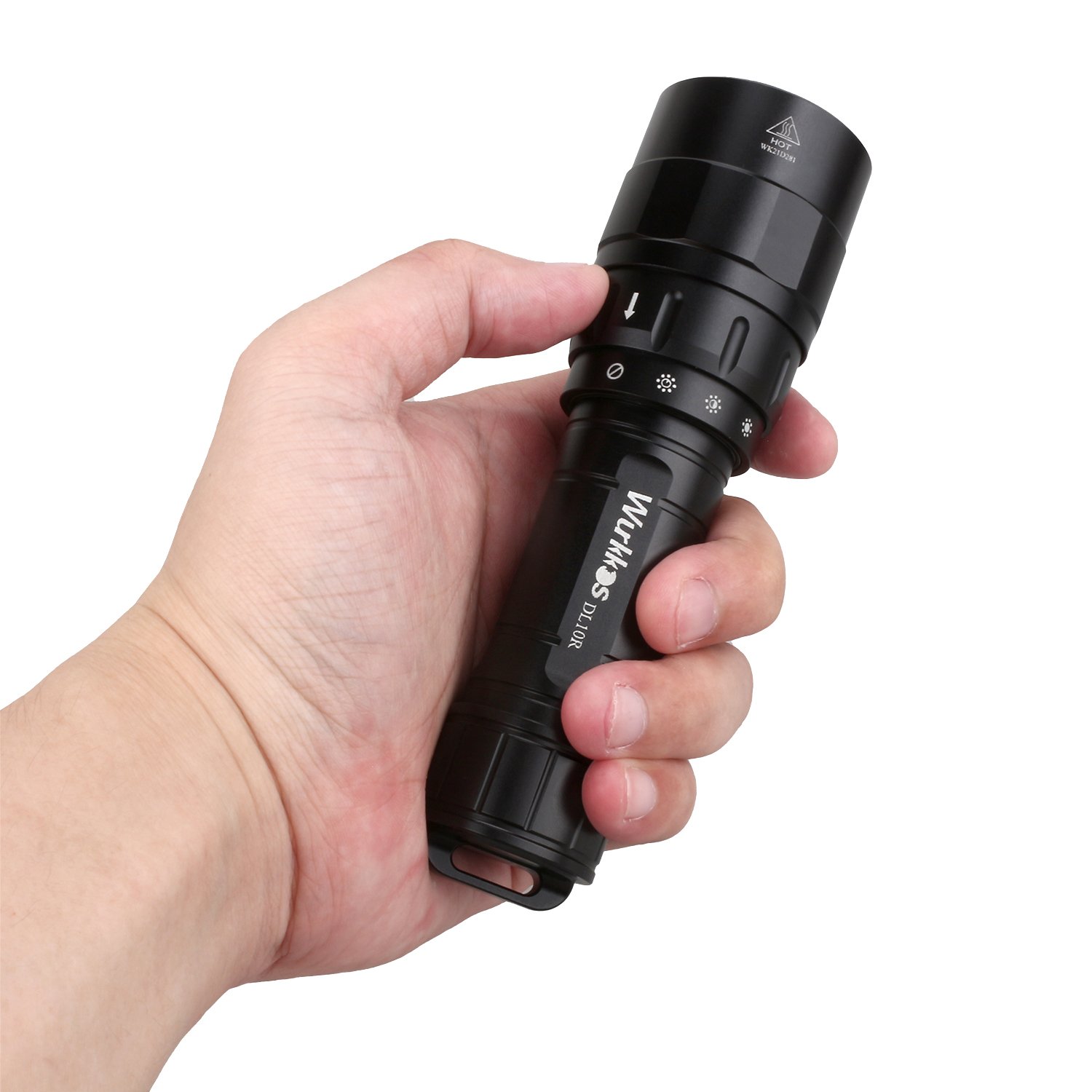 Wurkkos DL10R 100M Underwater Super Bright Rechargeable Diving Torch Flashlight with Magnetic Switch
