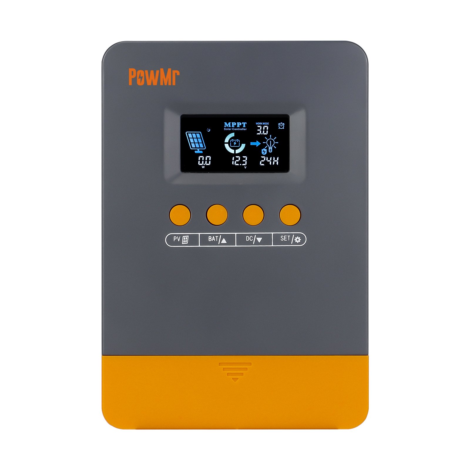 PowMr 25A 35A 45A 12V/24V AUTO Solar Charge Controller MPPT Solar Battery Controller Charger for Solar System