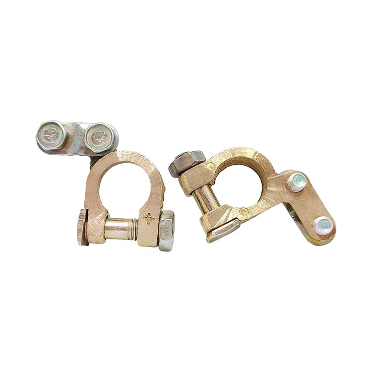 JZ Auto Battery Terminal 65-001 Clamp Connectors 2pcs Packing Copper Positive and Negative 65-001