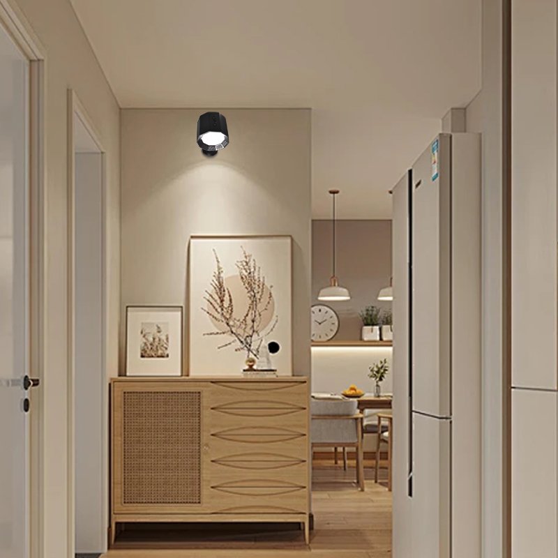 3 Brightness 3 Colors Cordless Wall Light Recharging Battery Operated Wall Mounted Lamp Rotate Magnetic Remote LED Wall Sconces