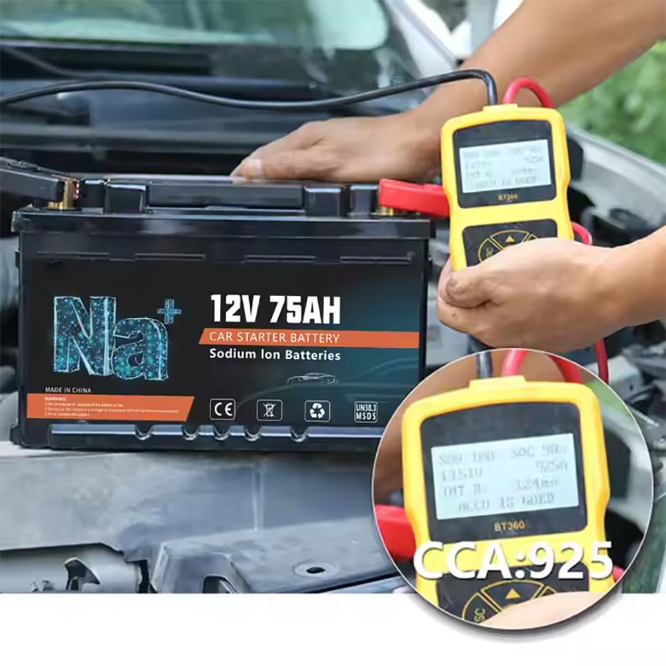 Hot Sales 12V 24V 48V Auto Batteries Na Iorn System 50Ah 75Ah 100Ah Natrium Power Sodium Ion Car Starter Battery