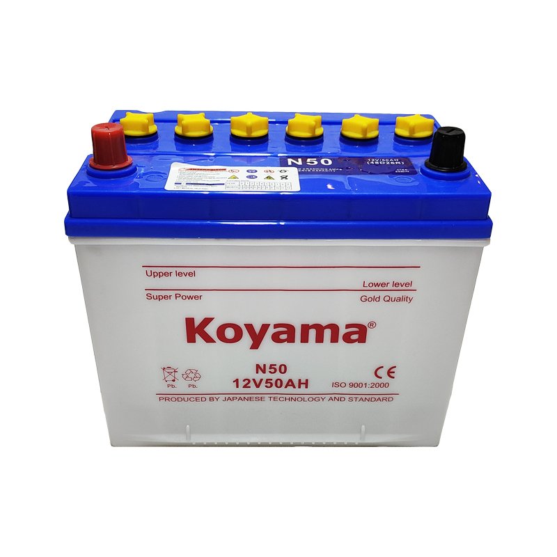 High Quality 12V50Ah JIS Standard Lead Acid Battery N50 48D26R Dry Charged Automotive Car Battery for Vehicles Starting