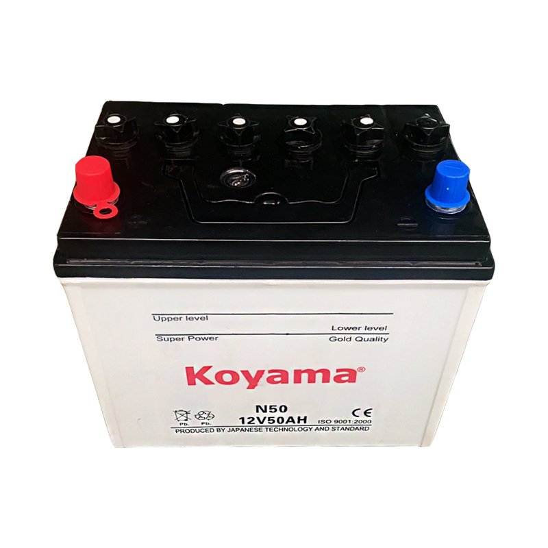 High Quality 12V50Ah JIS Standard Lead Acid Battery N50 48D26R Dry Charged Automotive Car Battery for Vehicles Starting