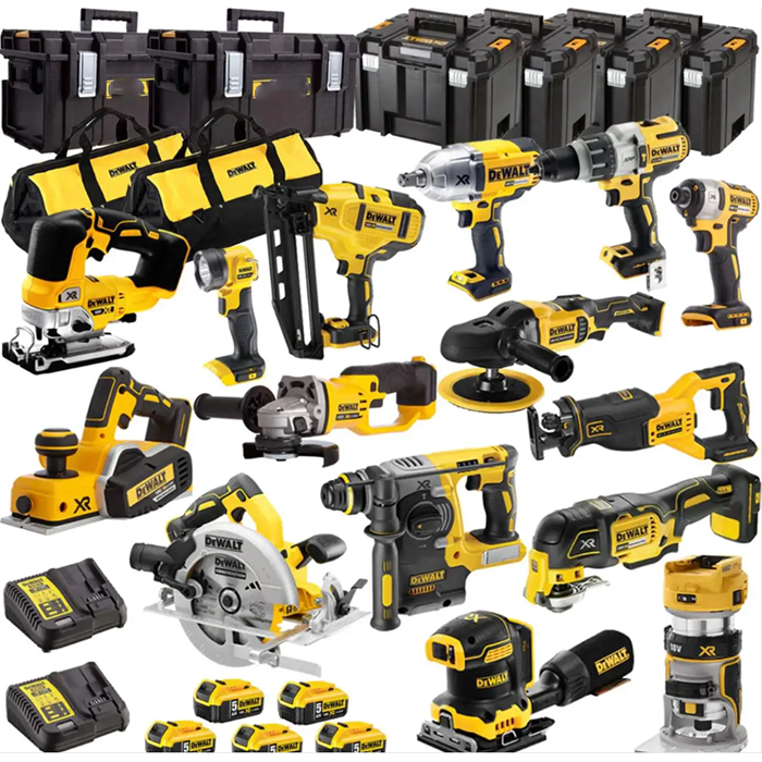 ZY Electrical Power Combo Kit Cordless Herramientas Drill Machine Set Other Hand Wrench Tool Box Set Tools Kit Tool Sets
