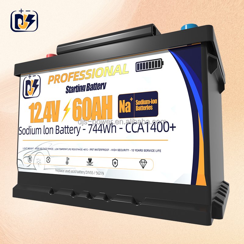 12V 70AH Sodium Car Starting Battery 80D26L 80D26R CCA 1500 Na Ion Battery Auto Battery 12v for Starter