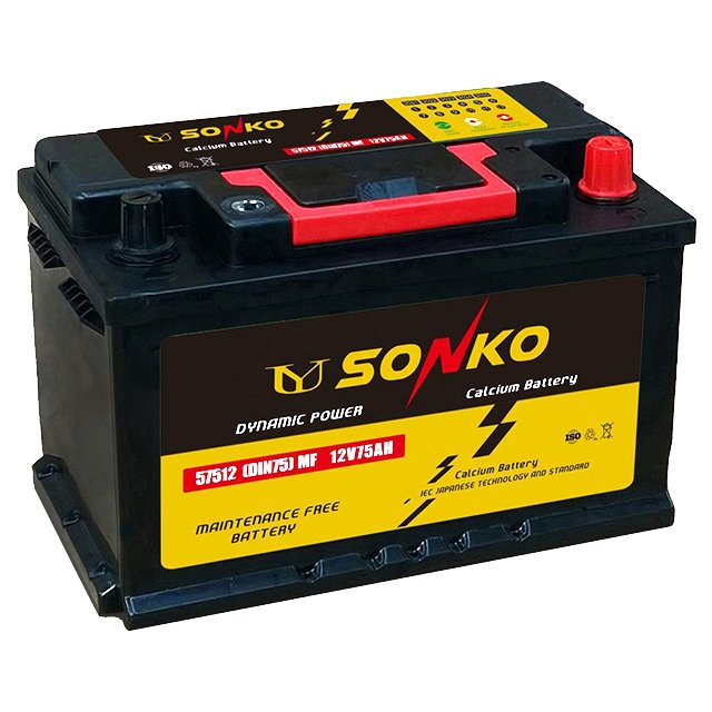 MF 12 Volt Car Battery DIN75 Auto Battery 75Ah